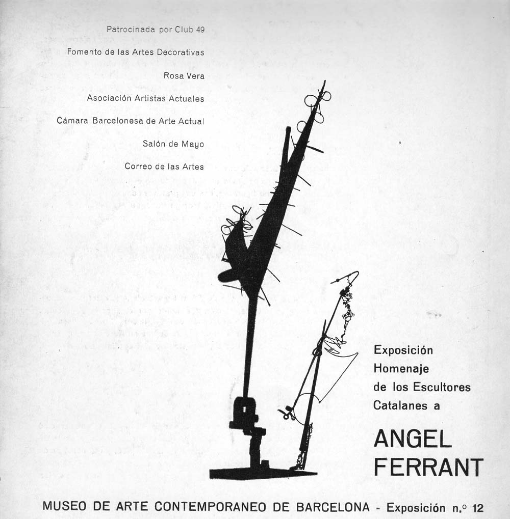 Catàleg «Exposición homenaje de los escultores catalanes a Ángel Ferrant»