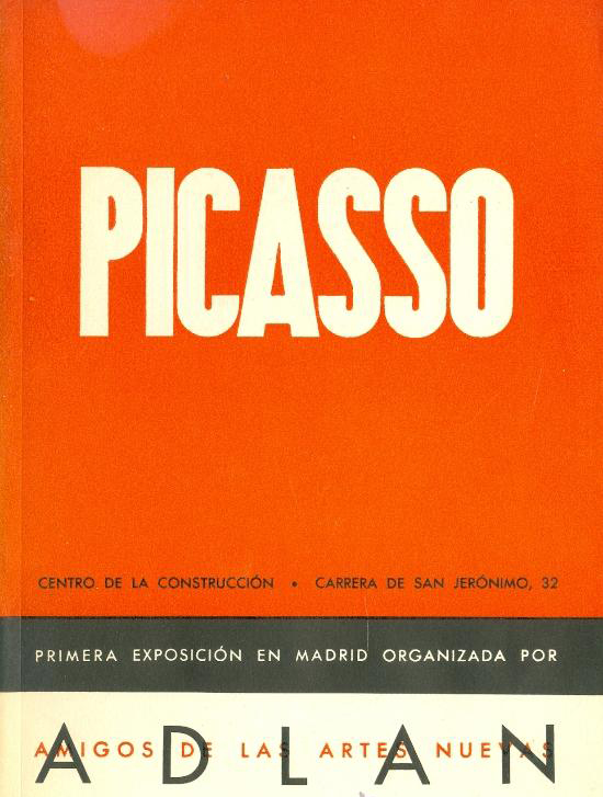 Catàleg Picasso exposició organitzada per ADLAN (Madrid)