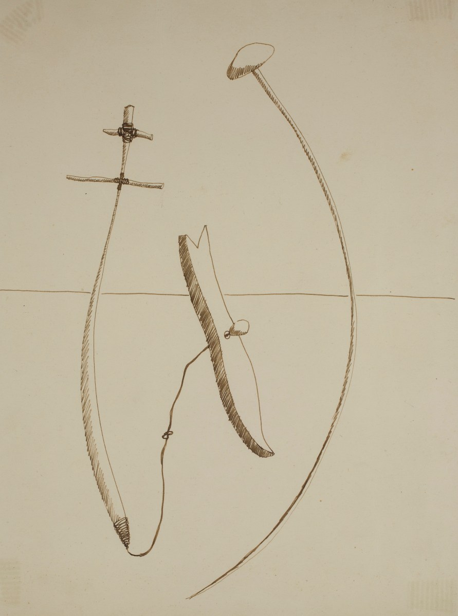 JAUME SANS Dibuix preparatori del Benefactor trompeta (entre 1933 i 1935)