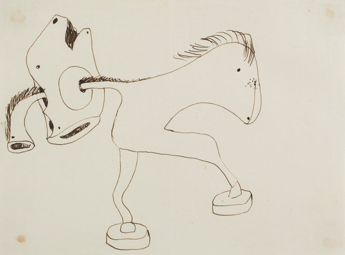 JAUME SANS Dibuix preparatori del Benefactor trompeta (entre 1933 i 1935)